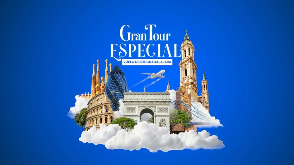Gran Tour de Europa Especial Vuelo desde GDL